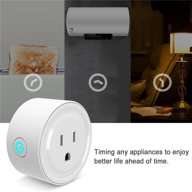 Mini Smart Plug Outlet ETL/ FCC Listed WiFi Remote Control Smart Socket Works with Amazon Alexa - US Plug-4
