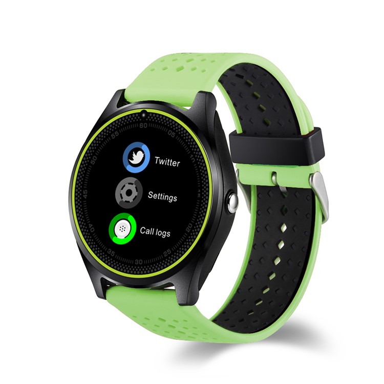 

V9 Multi-functional 1.22-inch 2G Smart Bluetooth Watch Phone Sports Watch - Green