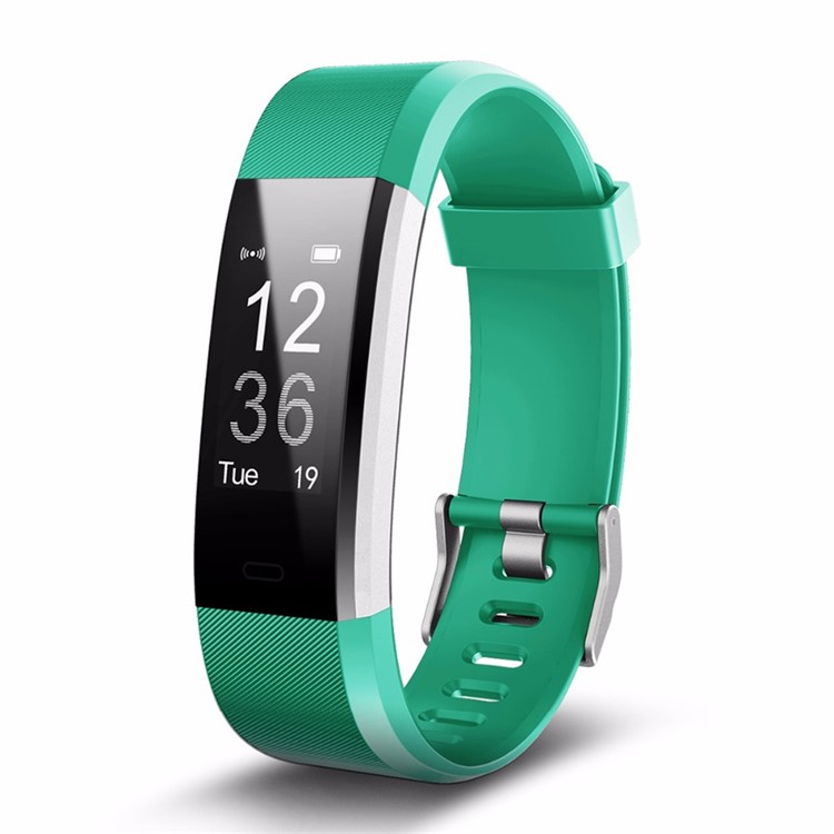 

ID115 Plus 0.96 inch OLED Smart Bracelet with Heart Rate Monitor Fitness Tracker - Green