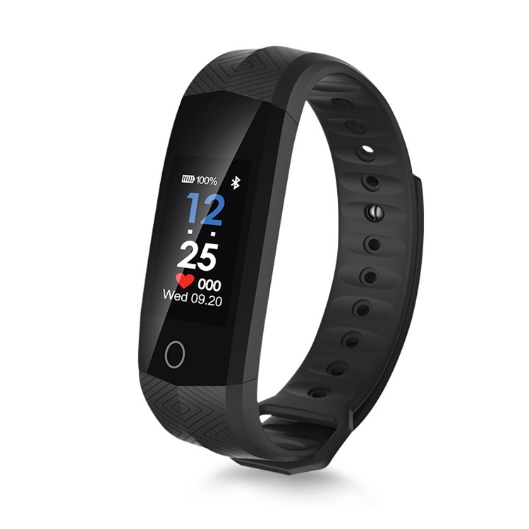 CD02 Bluetooth Smart Wristband Heart Rate Monitor IP67 Waterproof Sports Bracelet - Black-1