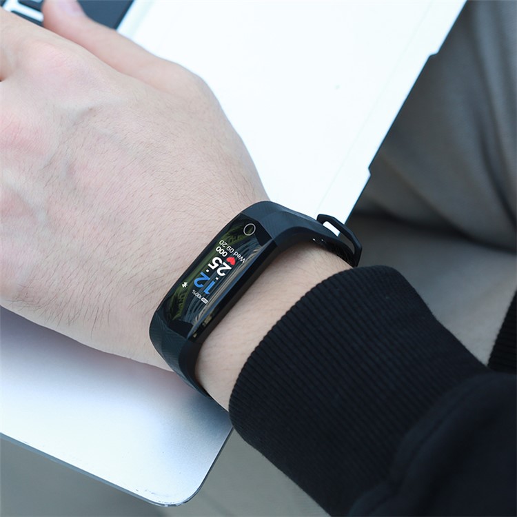 CD02 Bluetooth Smart Wristband Heart Rate Monitor IP67 Waterproof Sports Bracelet - Black-3