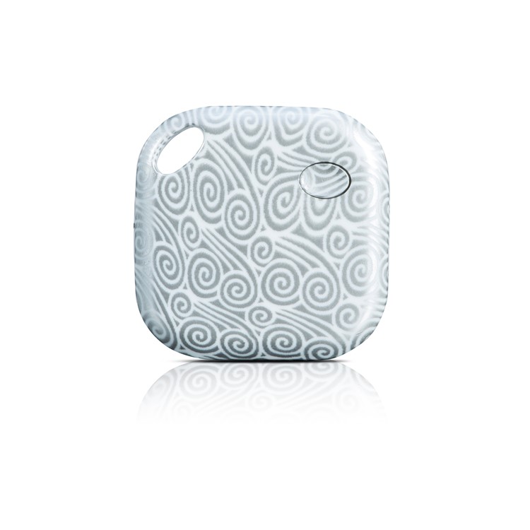 Anti-lost Mini Smart Tracker Multi-functional Bluetooth 4.0 Lost Thing Locator - White Flower-1