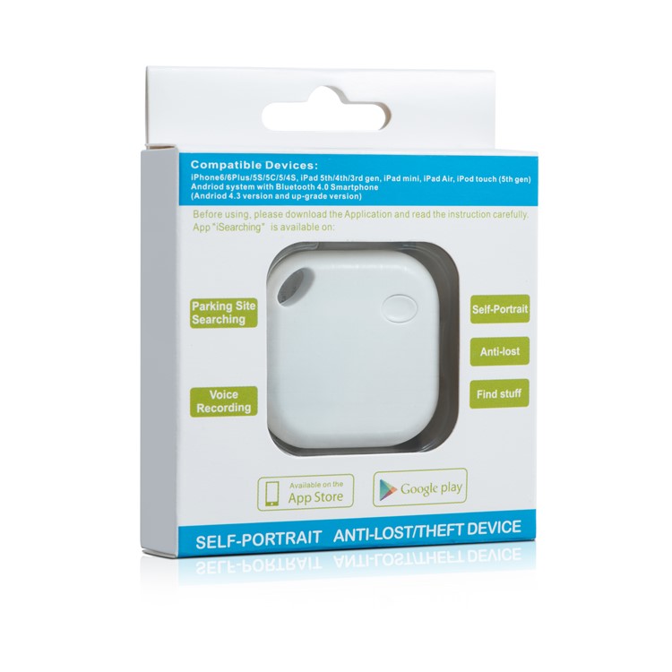 Anti-lost Mini Smart Tracker Multi-functional Bluetooth 4.0 Lost Thing Locator - White Flower-4