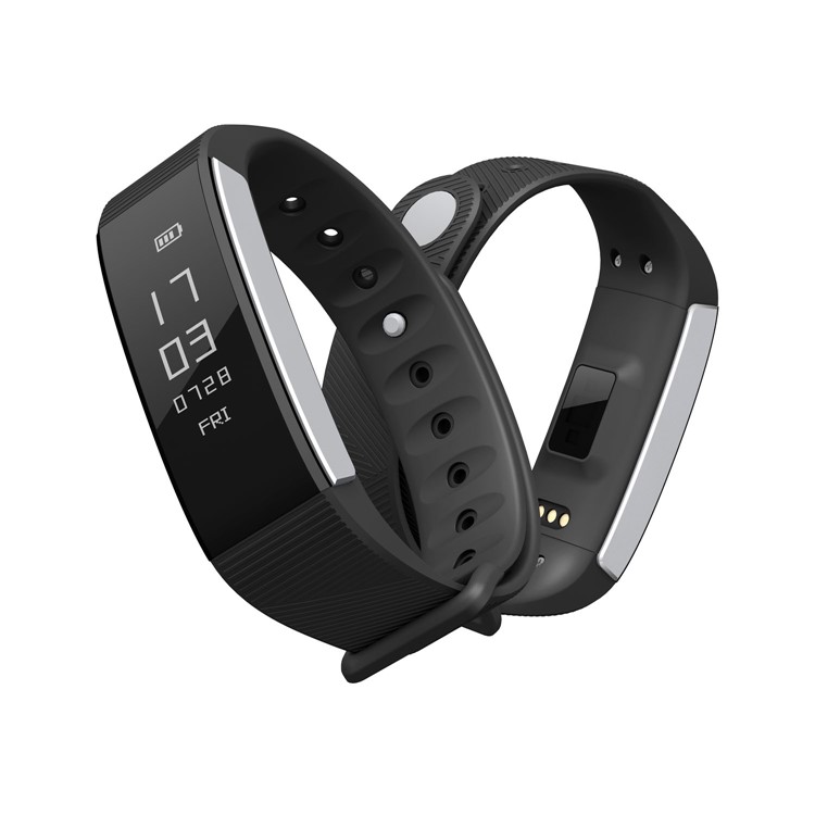 C9 Blood Pressure Heart Rate Monitor Smart Bluetooth Bracelet 0.87-inch OLED Display - Black-2