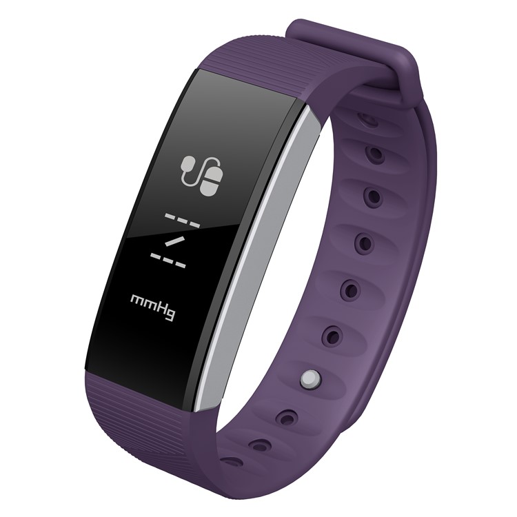 C9 Sports Smart Watch Blood Pressure Heart Rate Monitor Smart Bluetooth Bracelet - Purple-1