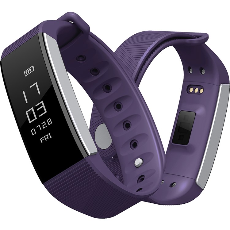 C9 Sports Smart Watch Blood Pressure Heart Rate Monitor Smart Bluetooth Bracelet - Purple-2