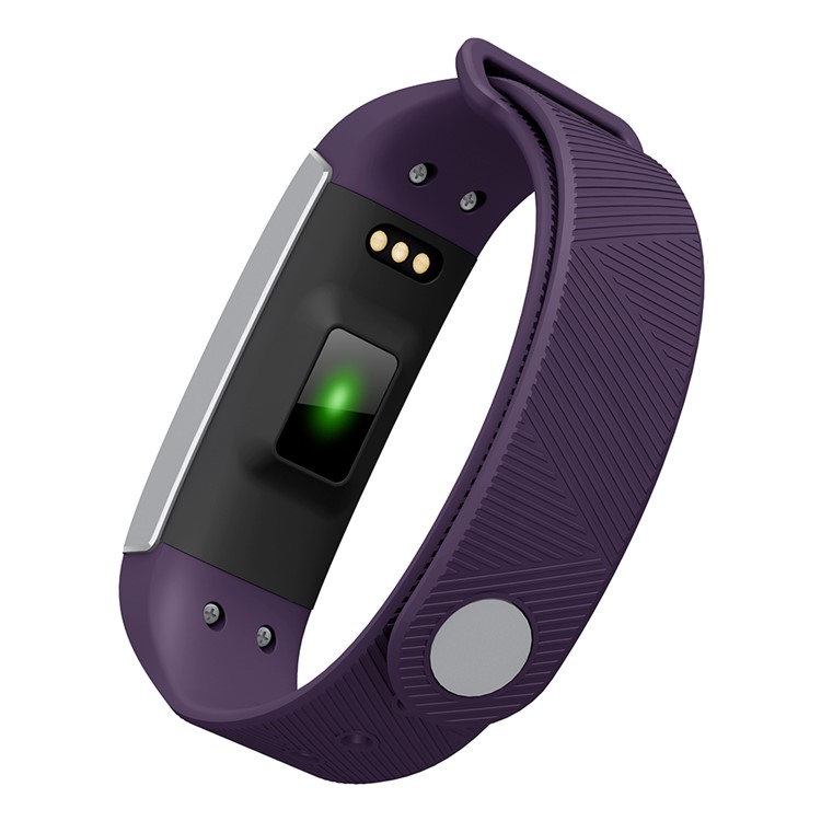 C9 Sports Smart Watch Blood Pressure Heart Rate Monitor Smart Bluetooth Bracelet - Purple-6