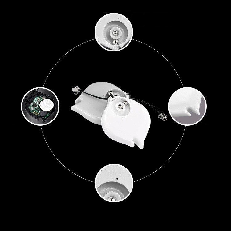 Creative Fire Shape Mini Pressure Release Bluetooth 4.0 Anti-lost Alarm Smart Tracker - White-2