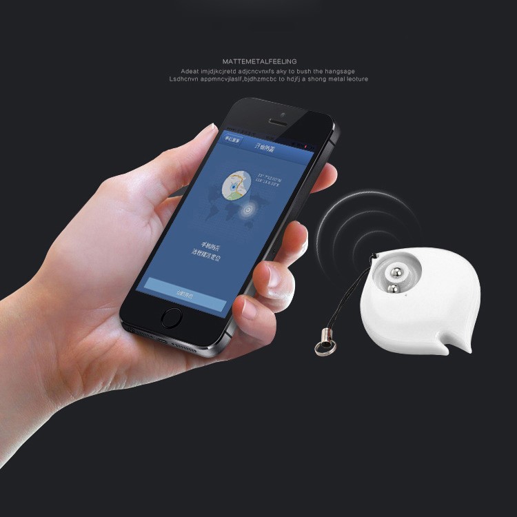 Creative Fire Shape Mini Pressure Release Bluetooth 4.0 Anti-lost Alarm Smart Tracker - White-4