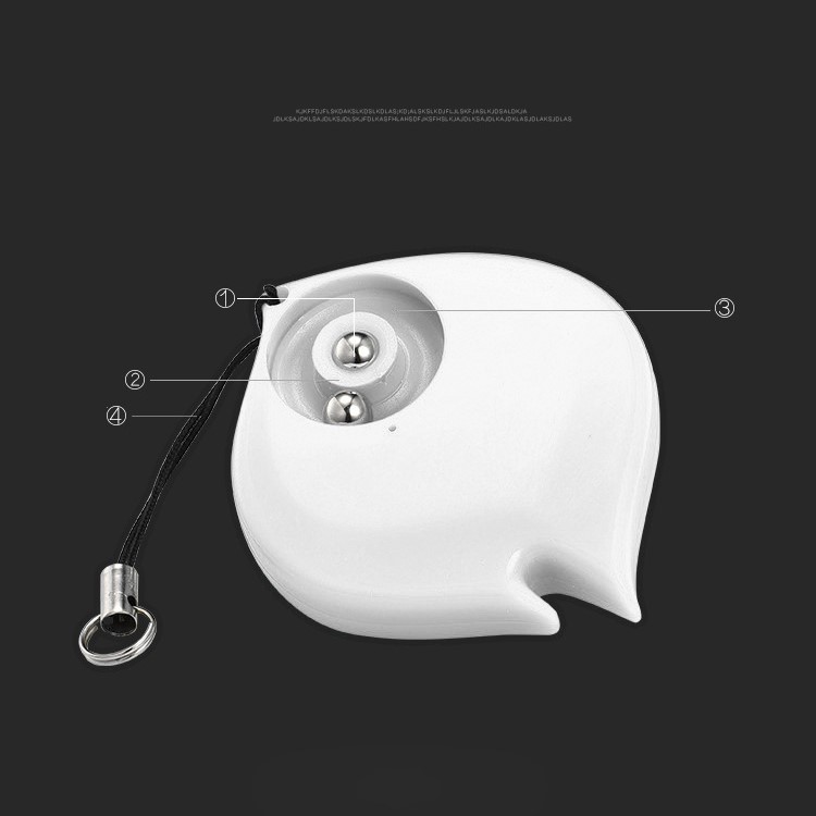 Creative Fire Shape Mini Pressure Release Bluetooth 4.0 Anti-lost Alarm Smart Tracker - White-6