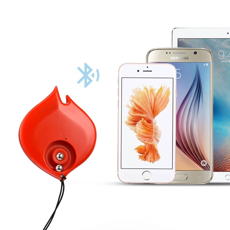 Chic Fire Shape Two-way Mini Pressure Release Bluetooth 4.0 Anti-lost Alarm Smart Tracker - Red-5
