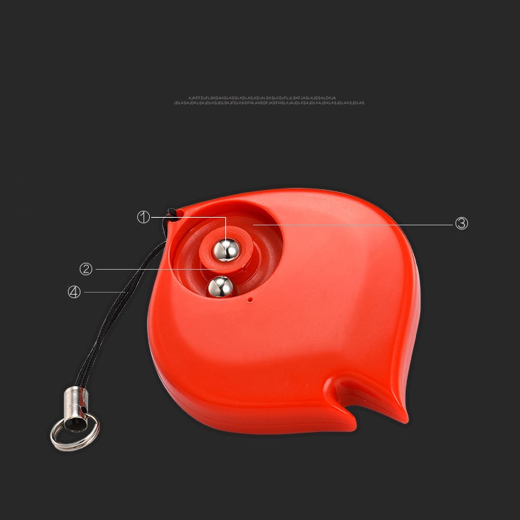 Chic Fire Shape Two-way Mini Pressure Release Bluetooth 4.0 Anti-lost Alarm Smart Tracker - Red-6