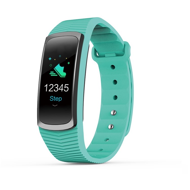 

SMA SMA-B3 0.96 inch Colored Screen IP68 Waterproof Sleeping Heart Rate Monitor Bluetooth 4.0 Smart Wristband - Cyan