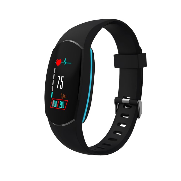 

SH09U Waterproof Smart Bracelet Fitness Tracker Bluetooth Heart Rate Blood Pressure Wristband - Black