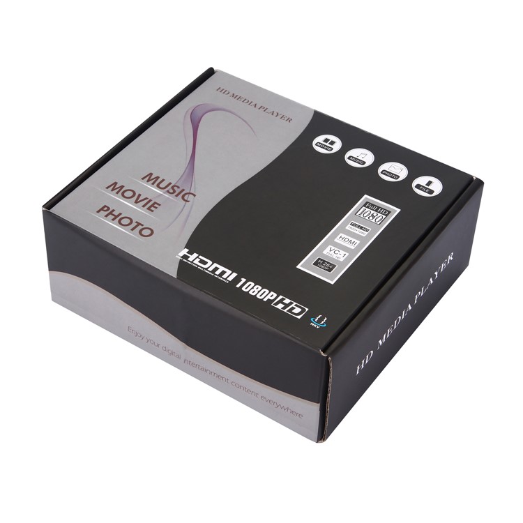 JEDX Full HD 1080P SD/U Disk Media Player with Remote Control - EU Plug-7