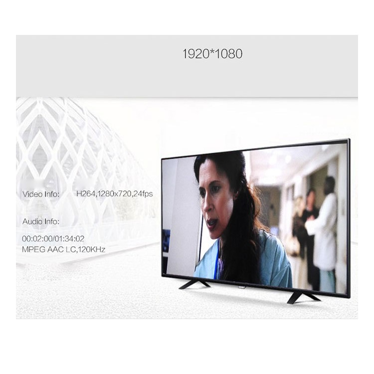 JEDX Full HD 1080P SD/U Disk Media Player with Remote Control - EU Plug-9