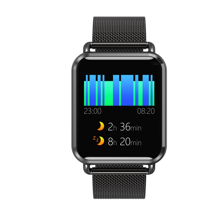 Q3 Fitness Tracker Smart Sports Wristband Heart Rate Blood Pressure Monitor 1.3 inch Screen - Black-3