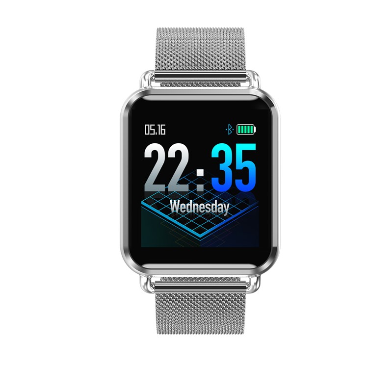 Q3 Smart Bracelet with Steel Strap Blood Oxygen Pressure Wristband Pedometer Fitness Tracker - Silver-3