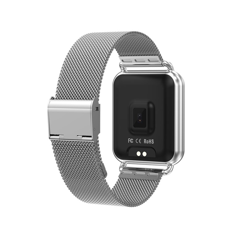 Q3 Smart Bracelet with Steel Strap Blood Oxygen Pressure Wristband Pedometer Fitness Tracker - Silver-5