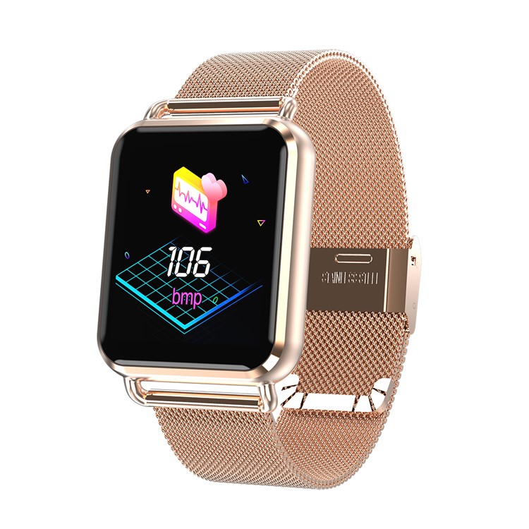 Q3 Smart Heart Rate Sports Wristband Waterproof Bracelet Bluetooth 4.0 for iOS Android - Rose Gold-2