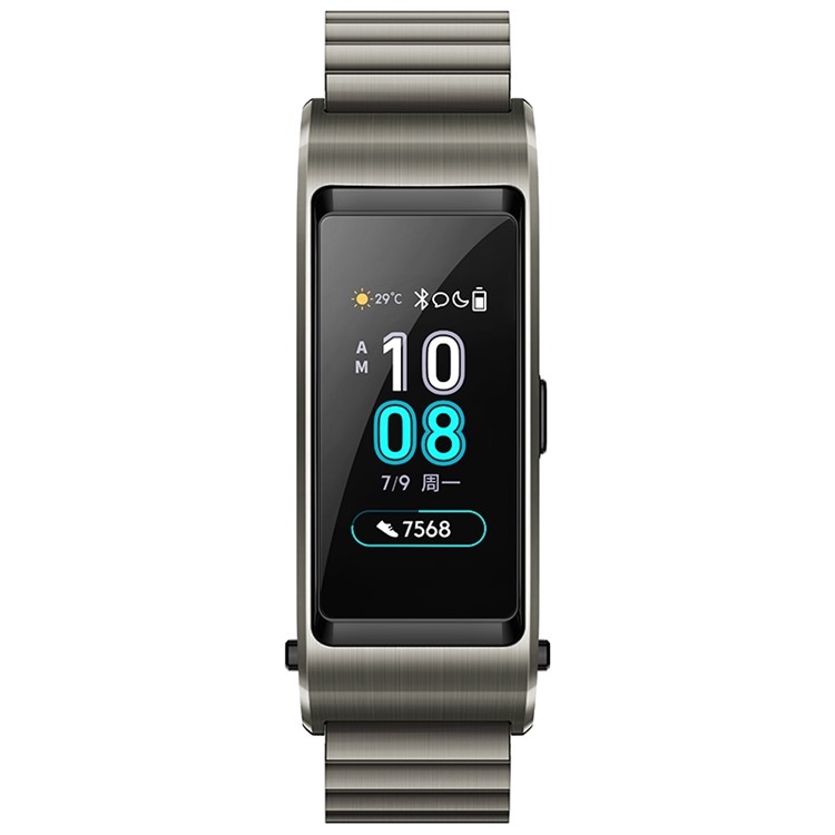 HUAWEI JNS-B29 Talkband B5 2 in 1 Smart Wristband Bracelet Bluetooth Headset Smart Fitness Tracker - Grey / Metal Strap-3