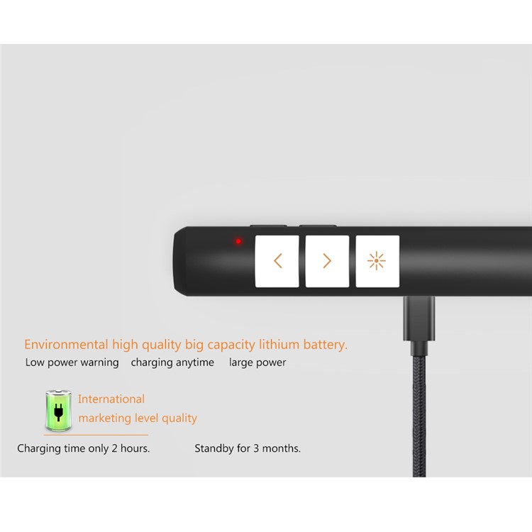 2.4GHz Wireless Remote Red Laser Pointer Presenter Pen Remote Control PPT Presentation Laser Flip Pen-10