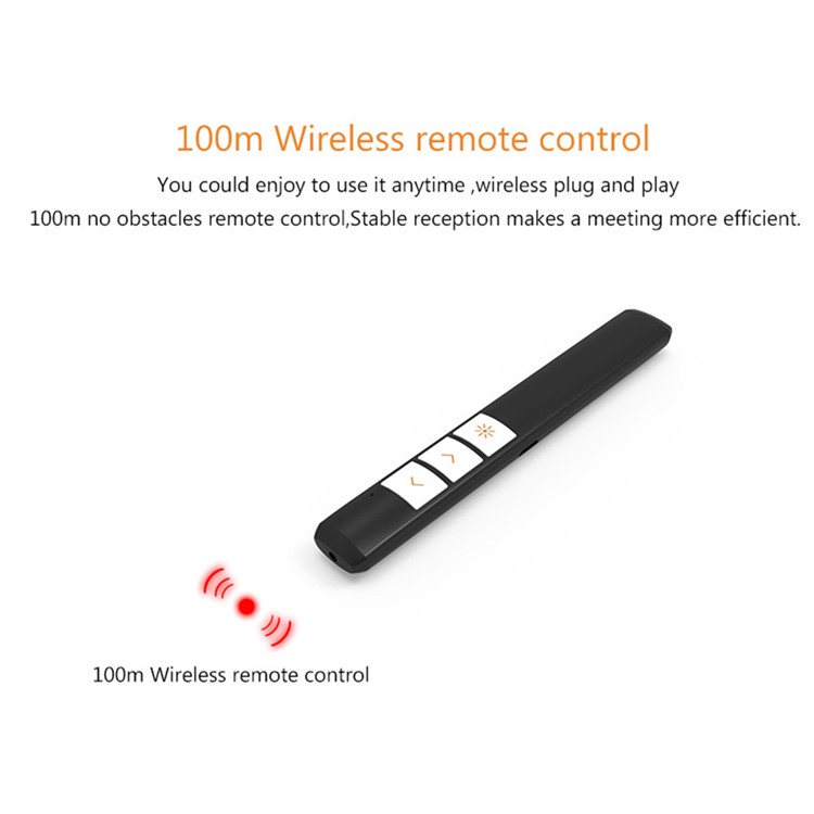 2.4GHz Wireless Remote Red Laser Pointer Presenter Pen Remote Control PPT Presentation Laser Flip Pen-13