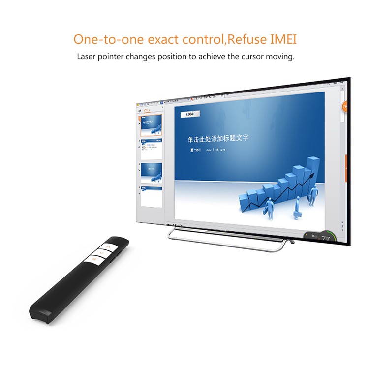 2.4GHz Wireless Remote Red Laser Pointer Presenter Pen Remote Control PPT Presentation Laser Flip Pen-2