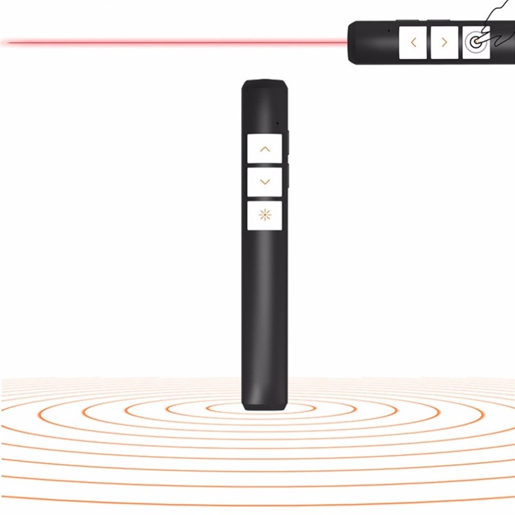 2.4GHz Wireless Remote Red Laser Pointer Presenter Pen Remote Control PPT Presentation Laser Flip Pen-5