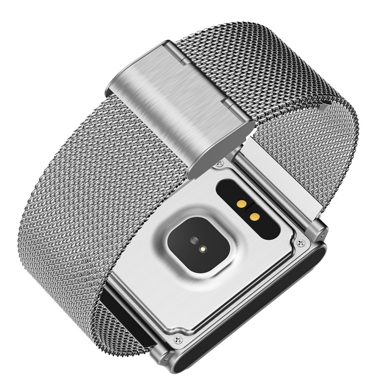 MISSYOU N98 Smart Bracelet Bluetooth Wristband Heart Rate Monitor Compatible with iOS & Android - Silver-2
