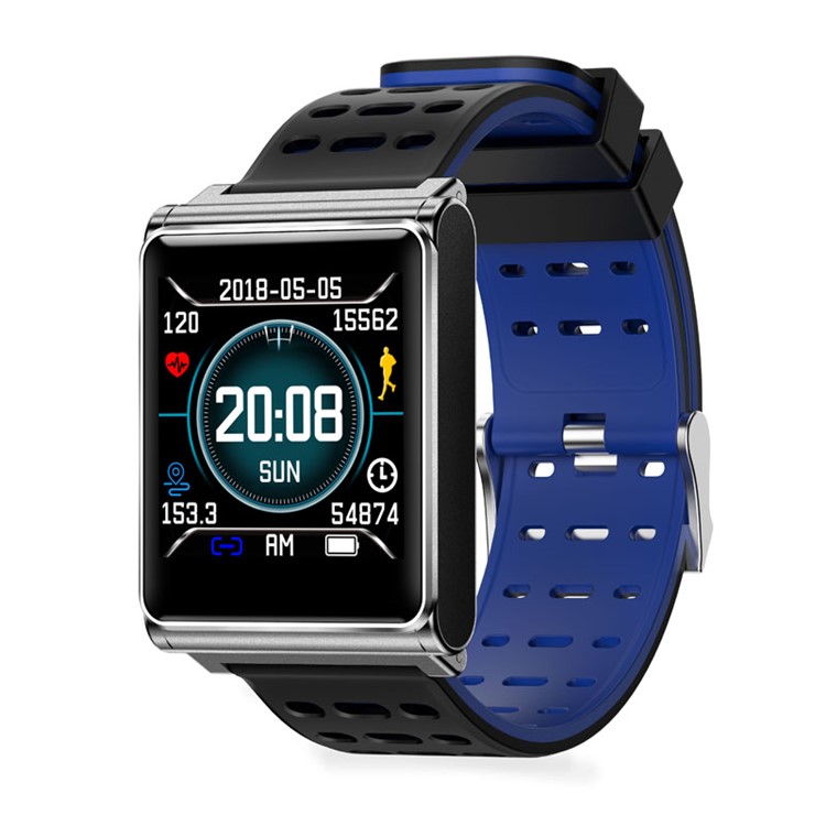 MISSYOU N98 Smart Bracelet Smart Wristband Heart Rate Monitor Fitness Tracker Compatible with iOS & Android - Black / Blue-1