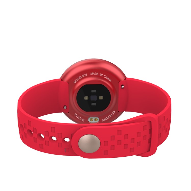B36 Women Multifunctional Smart Sleeping Heart Rate Monitor Physiological Cycle Wristband - Red-13