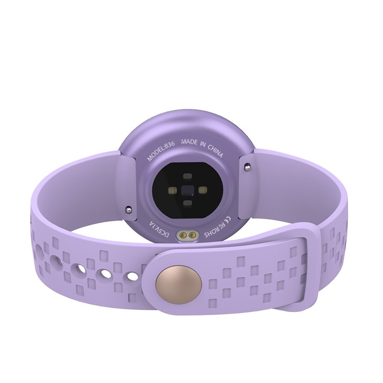 B36 Women Smart Sleeping Heart Rate Monitor Physiological Cycle Wristband - Purple-10