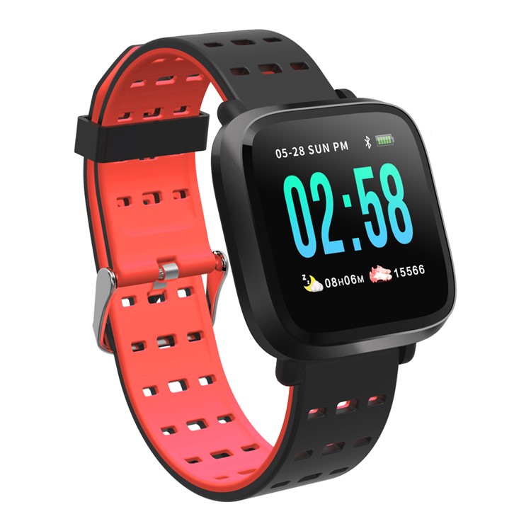 Y8 Multifunctional Smart Sleeping Heart Rate Blood Pressure Monitor Bracelet - Red-6