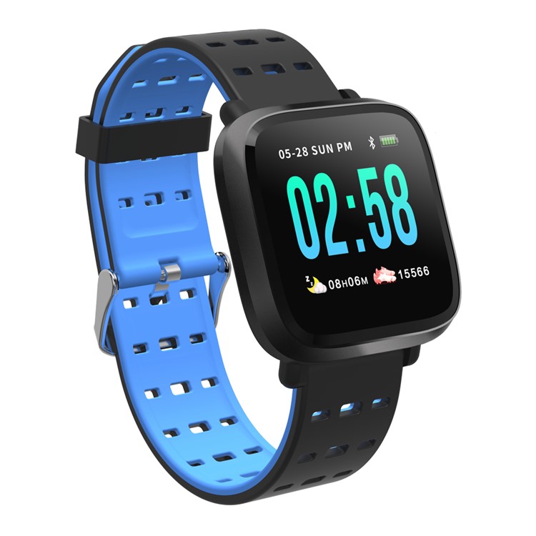 Y8 Waterproof Sleeping Heart Rate Blood Pressure Monitor Wristband - Blue-2