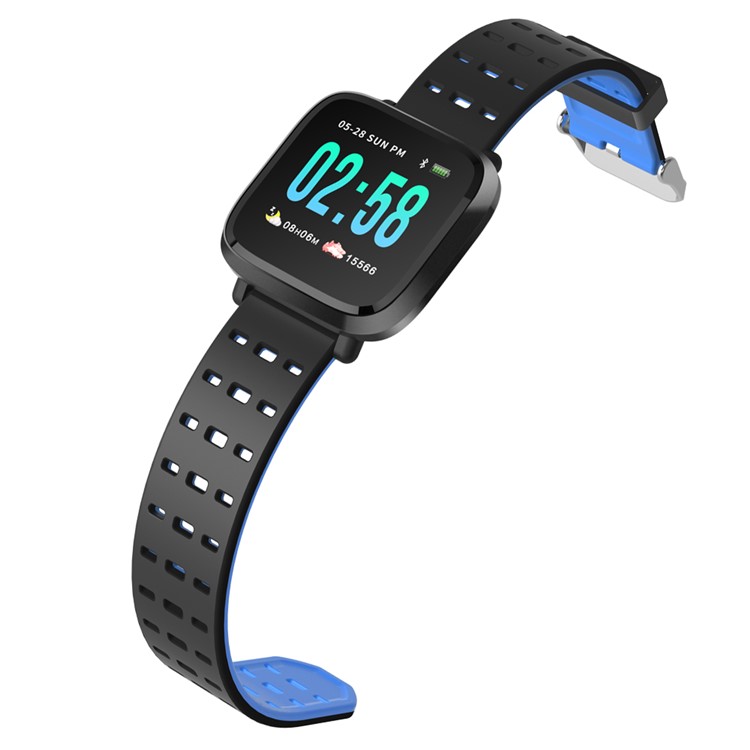 Y8 Waterproof Sleeping Heart Rate Blood Pressure Monitor Wristband - Blue-3