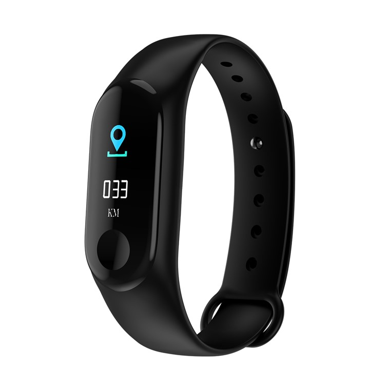 

M3 Color Screen Sport Smart Wristband Support Blood Pressure / Heart Rate Monitor - Black