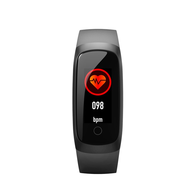 W10 0.96 inch Colored Screen Smart Wristband Fitness Tracker - Black-12