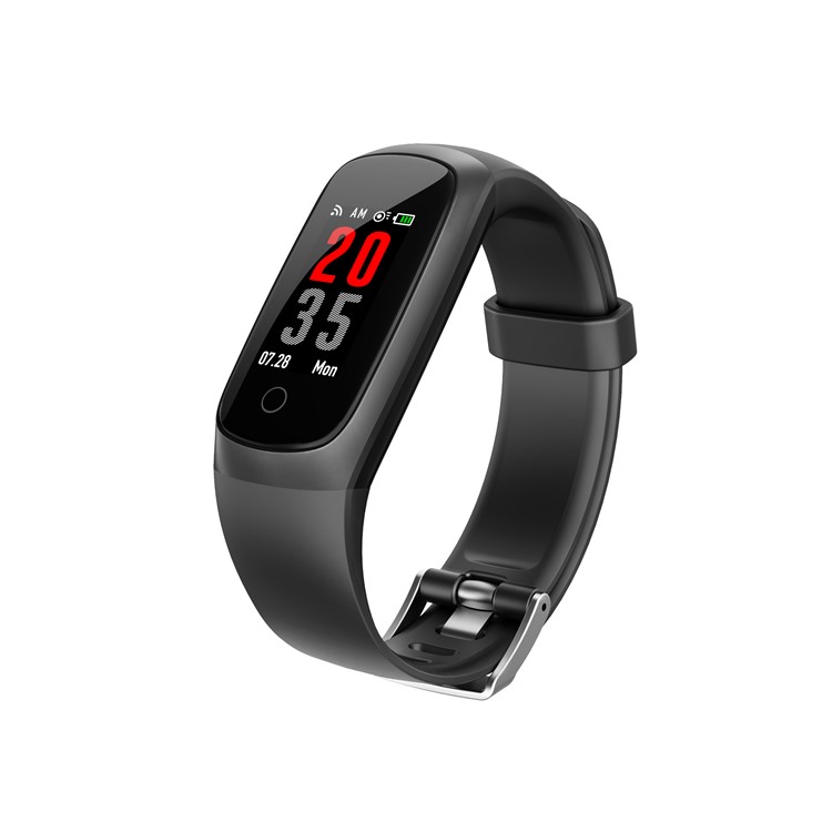 W10 0.96 inch Colored Screen Smart Wristband Fitness Tracker - Black-4