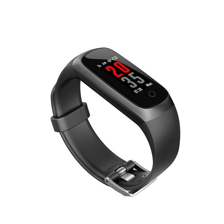 W10 0.96 inch Colored Screen Smart Wristband Fitness Tracker - Black-5
