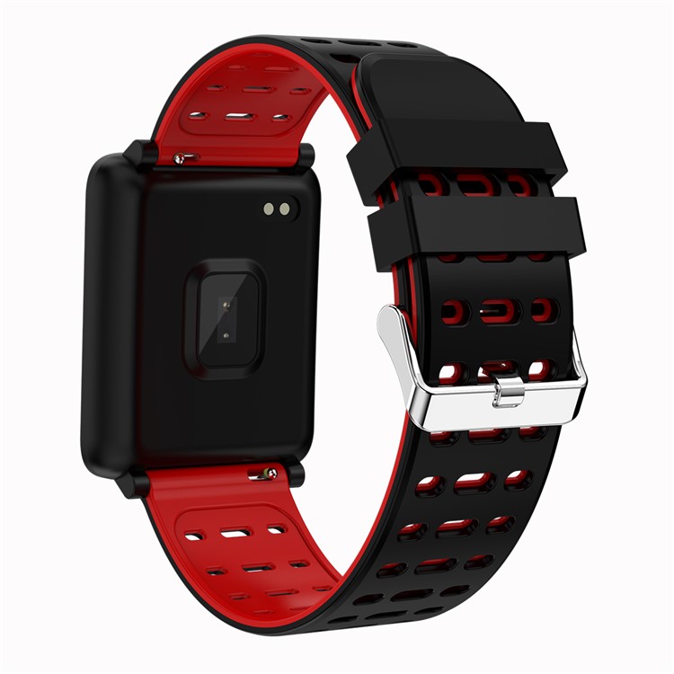 A8 Fitness Tracker Bluetooth Smart Watch with Sleeping Monitor / Sedentary Reminder - Black / Red-4