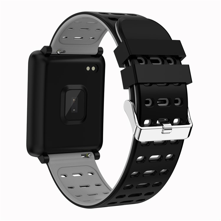 A8 Sports Wrist Bracelet Heart Rate Blood Pressure Monitor Fitness Tracker - Black / Grey-3