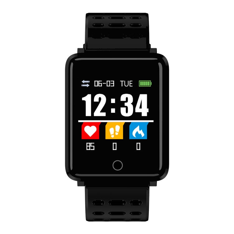 A8 Smart Watch Pedometer Activity Tracker with Blood Pressure/Oxygen Monitor - Black / Blue-5