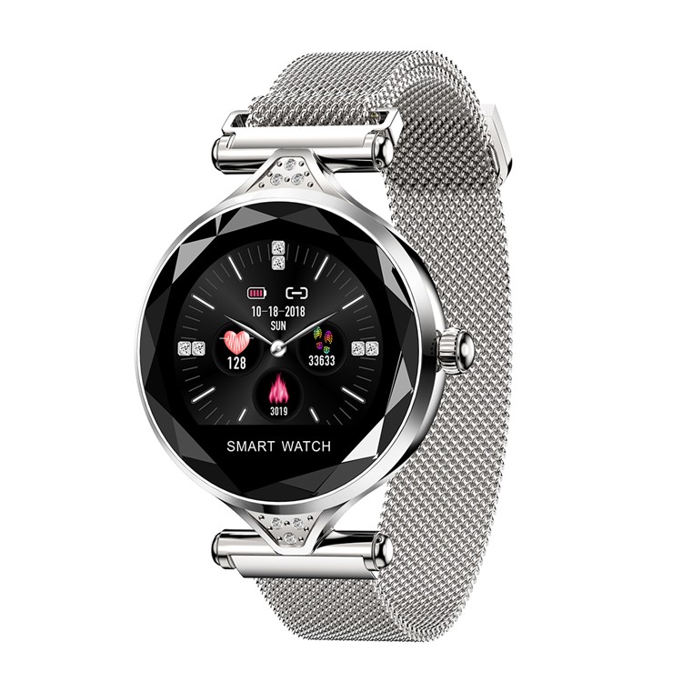 H1 Fashion Female Smart Bracelet with Blood Pressure & Heart Rate Monitor/ Physiological Period Predication - Silver