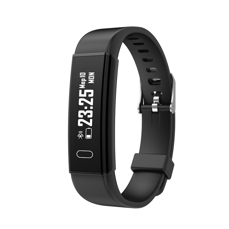 

Q01 0.87-inch Multifunctional Smart Sleeping Heart Rate Monitor Wristband - All Black