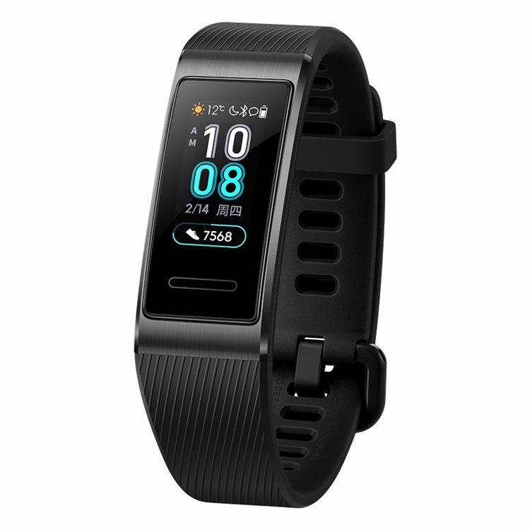 Huawei TER-B29 Band 3 Pro Smart Wristband with Heart Rate Monitor Color Touchscreen - Black-2