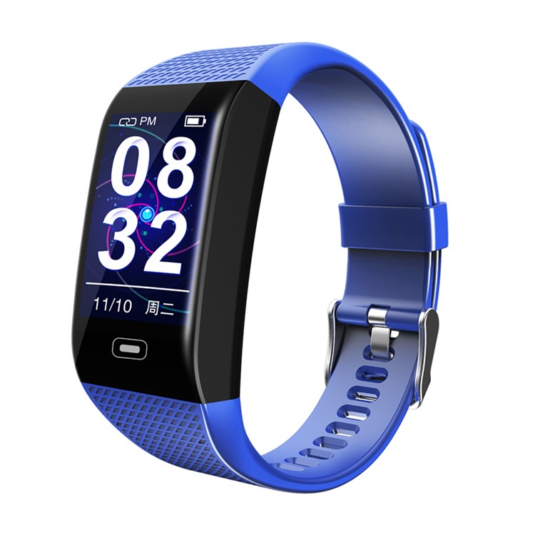 LEMONDA CK28 1.14 inch Color Screen Smart Bracelet Blood Pressure Monitoring Health Sports Watch USB Charging - Blue