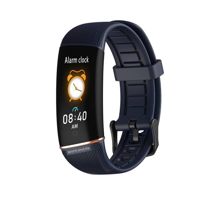 E98 Relógio Inteligente Freqüência Cardíaca Rastreador De Fitness Pedômetro Lembrete De Chamada Monitoramento Do Sono - Azul-1