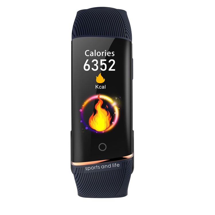 E98 Relógio Inteligente Freqüência Cardíaca Rastreador De Fitness Pedômetro Lembrete De Chamada Monitoramento Do Sono - Azul-2