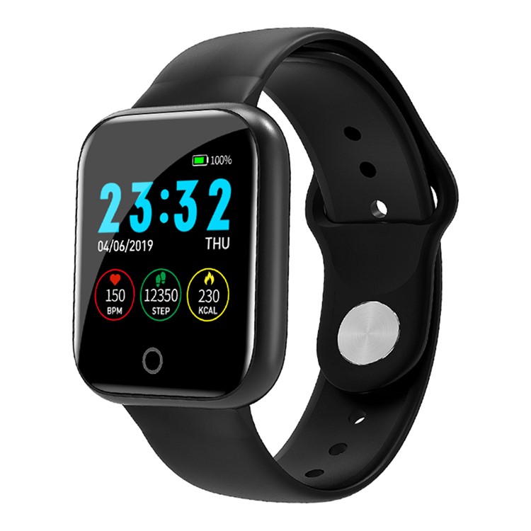 I5 Smart Bracelet 1.33inch Screen Wristband Sleep Heart Rate Monitor Bracelet Bluetooth Fitness Tracker for Android/iOS - Black